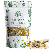 SPICES VILLAGE Dried Chamomile Flowers, Loose Leaf Chamomile Tea, 2 oz, Natural, Aromatic, Perfect for Herbal Teas, Flowering Tea, DIY Recipes
