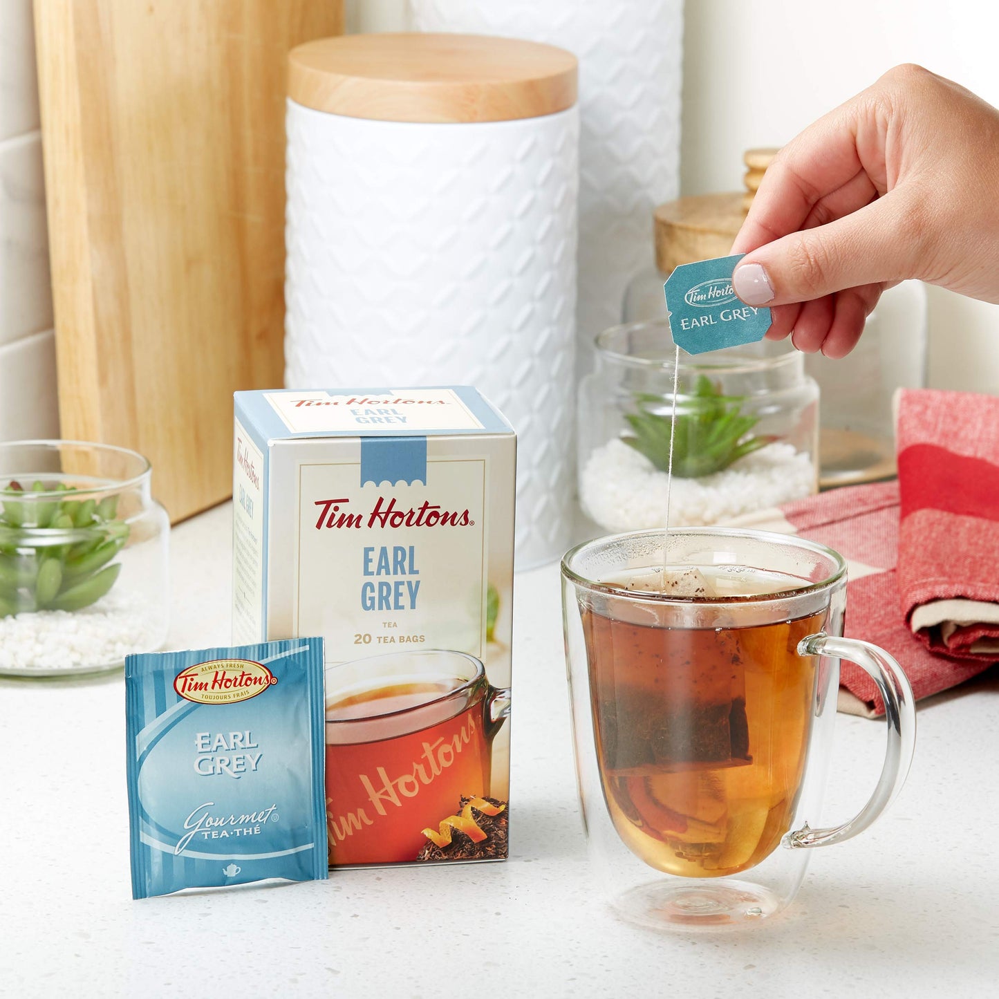 Tim Hortons Earl Grey Tea Bags, 20 count, 40g | 1.4oz {Imported from Canada}