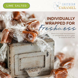 Southern Caramel Lime Salted Caramels, Handcrafted, 4 oz (Pack of 1)