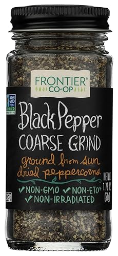 Frontier, Coarse Grind Black Pepper, 1.76 Ounce