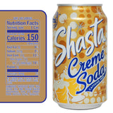 Shasta Creme Soda | 12-Pack of 12oz Cans | Smooth Vanilla Cream Flavor | Sweet & Nostalgic | Caffeine-Free