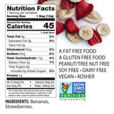 Brothers All Natural Freeze Dried Fruit Crisps, Banana Strawberry, 0.42 Oz (Pack of 24), Made with 100% Fruit, Gluten Free, Soy Free, Vegan, Healthy