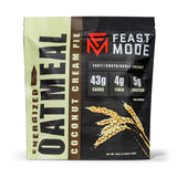 NEW! Energized Oatmeal Coconut Cream Pie - Feast Mode Flavors - 40 ounce, 2.5 pounds, 30 servings, breakfast healthy health antioxidants gluten free