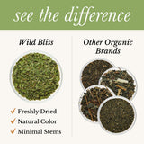 Wild Bliss Organic Wild Stinging Nettle Leaf Tea - Caffeine Free Urinary Tract Herbal Support - Pharmacopoeia Potency - 20 Plant Based Tea Bags