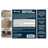 STAR BRITE Composite Deck Cleaner (1 GALLON) - Concentrated Formula - Effortlessly Removes Dirt, Grease & Stains - Ideal for Wood & Composite Surfaces