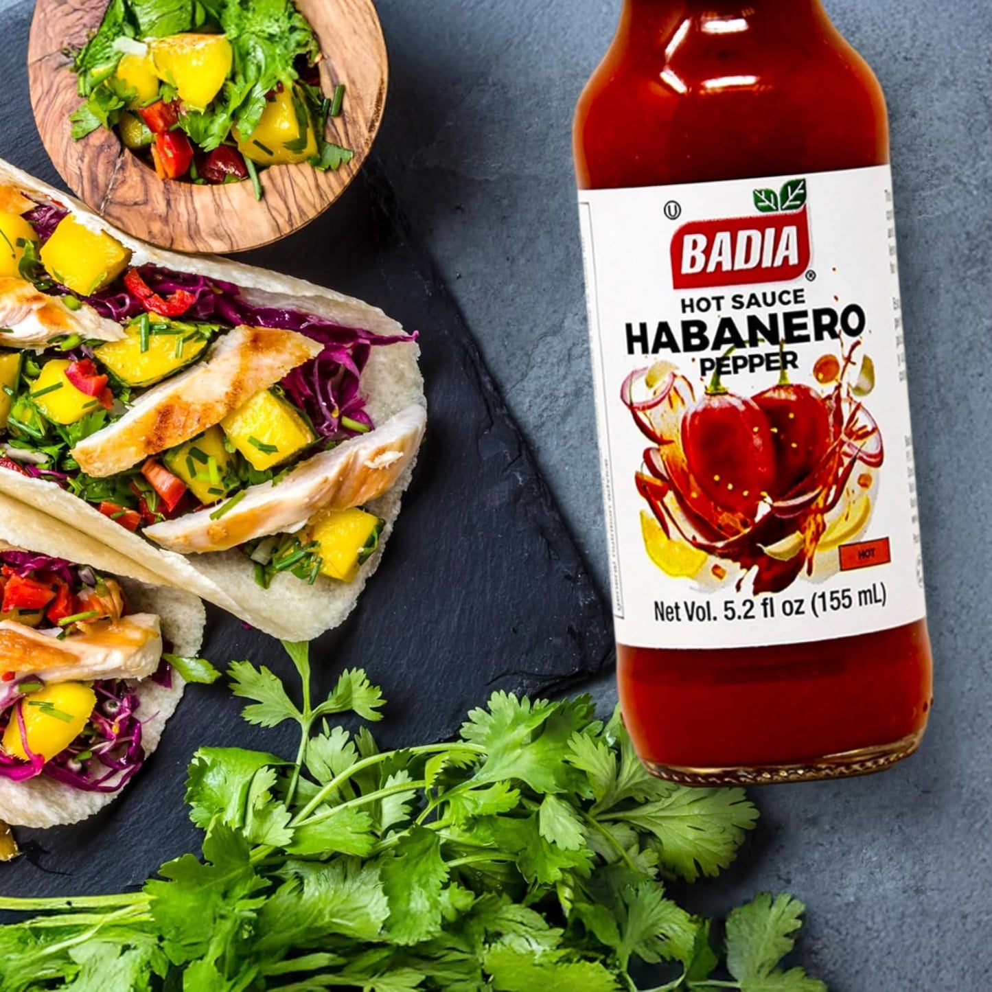 Badia Habanero Hot Sauce, 5.2 fl oz - Fiery Habanero Pepper Sauce for Everyday Heat Lovers
