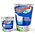 Damp Rid Moisture Absorber Refillable System - 44oz Damp Rid Refill Bag with 11oz Cup, Odor and Moisture Absorber for Closet, Bathroom & Home, Fresh