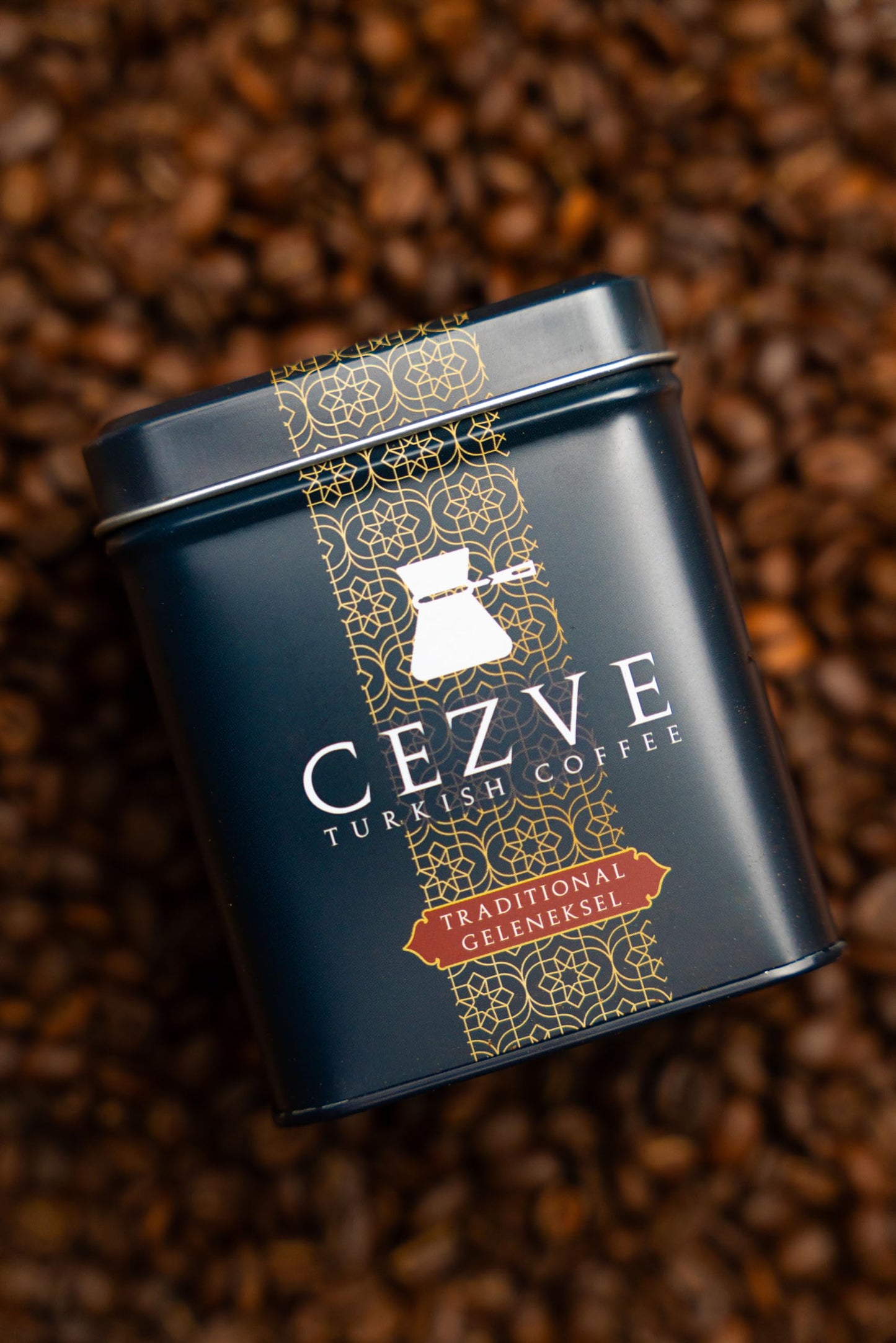 Cezve Turkish Coffee - Finely Ground 100% Arabica, Locally Roasted in USA, Traditional Flavor, Rich Foam, Small Batch Fresh Ground Coffee, 3.5oz