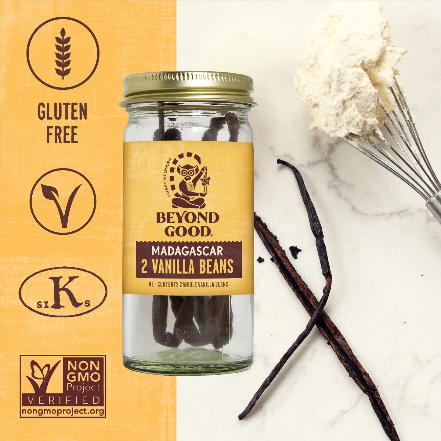 Beyond Good Madagascar Vanilla Beans, 2 CT