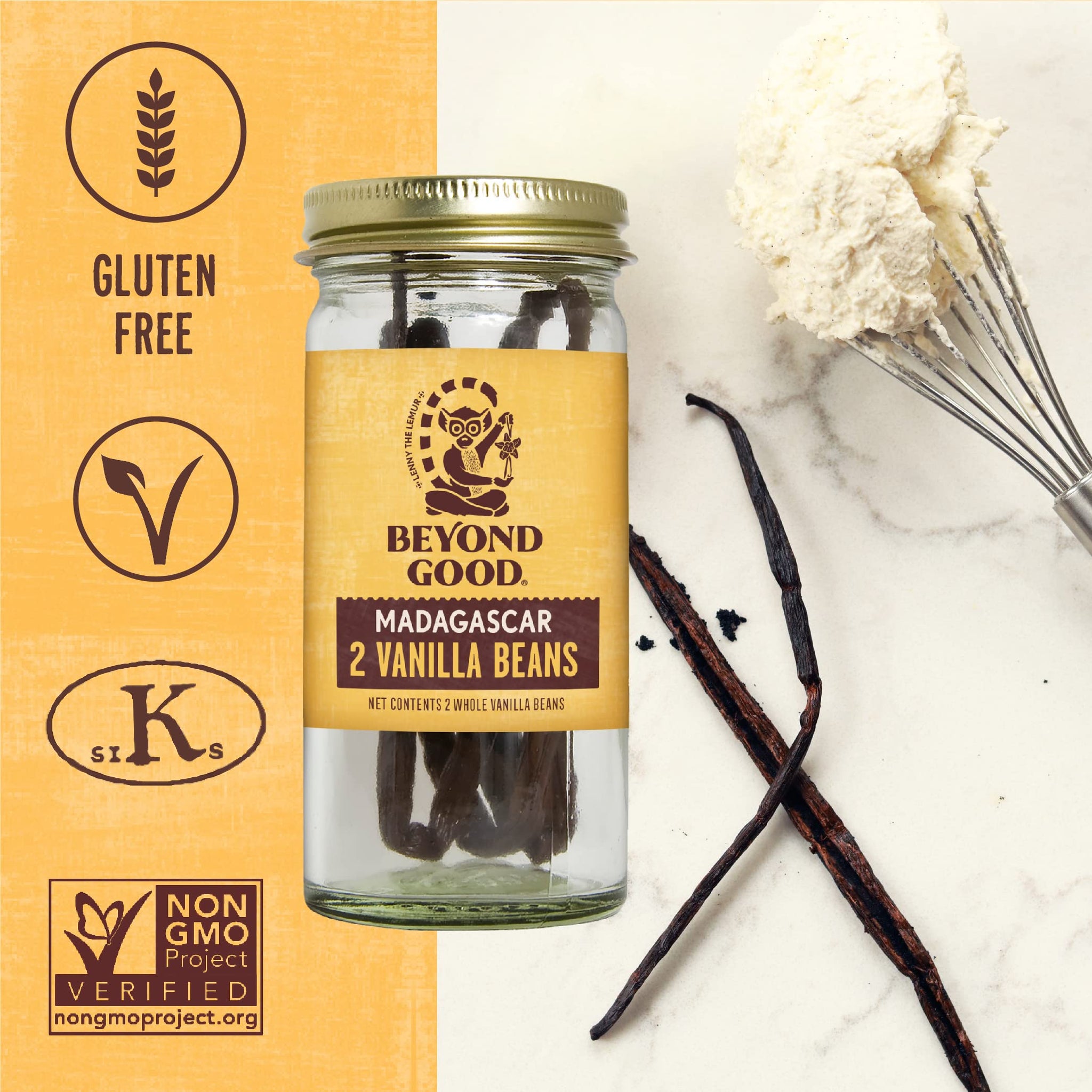 Beyond Good Madagascar Vanilla Beans, 2 CT