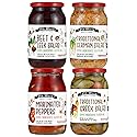 European Salad Set - Four 32 Oz Jars of Pickled Vegetables includes German Salad, Greek Salad, Beet & Leek Salad, and Marinated Peppers