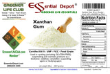 Essential Depot Xanthan Gum 20 oz. Powder USP FCC Food Grade - Gluten Free Cooking - Safety Sealed HDPE Container with Resealable Cap