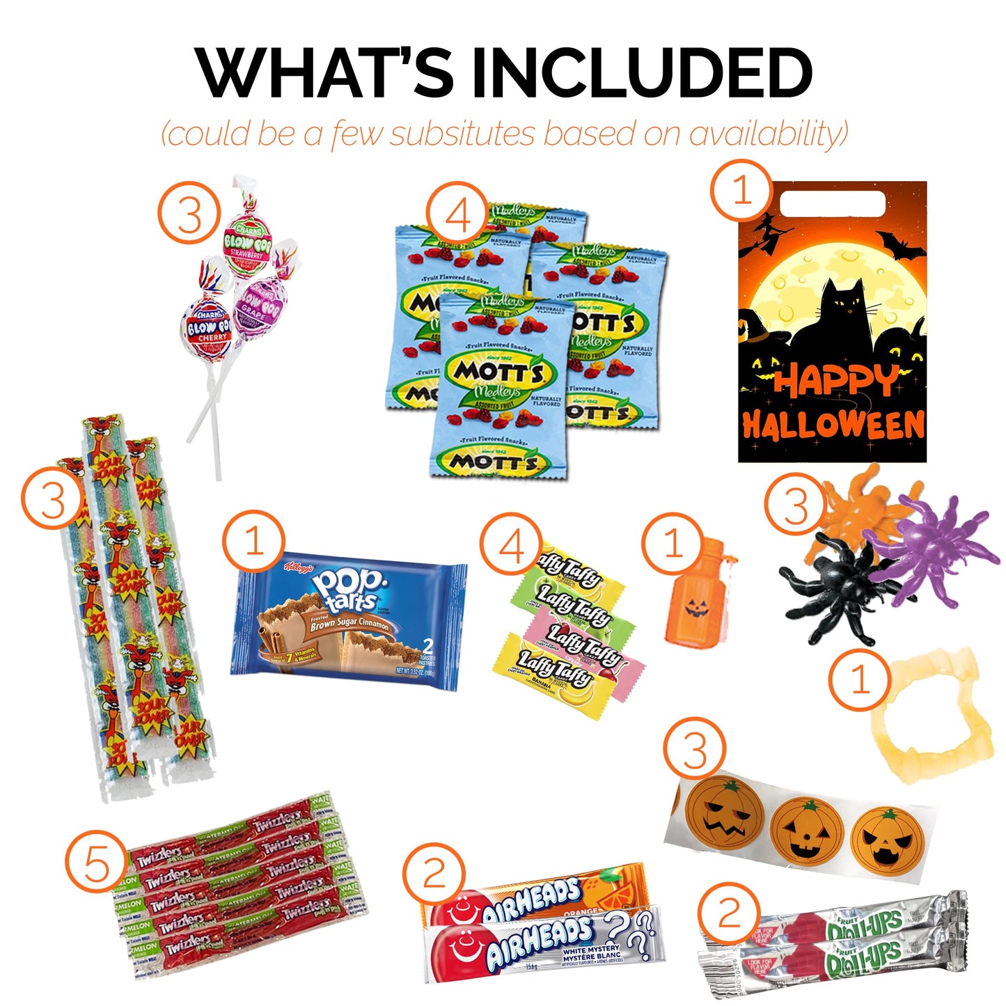 Halloween Snack Box with Candy, Cookies, Bars, Snacks and Toys (45 Count) - Fun Halloween Care Package for College Students, Kids & Teens, Trick or