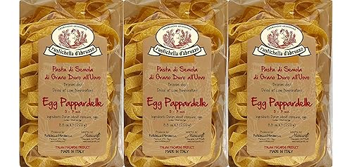 Rustichella D Abruzzo Pasta Pappardelle Egg, 8.8 oz 3-pack