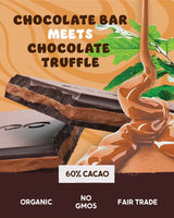 Alter Eco Salted Caramel Truffle Thins, Chocolate Bar with Gooey Caramel Ganache Truffle Filling, Organic, Gluten-Free, Non-GMO Snacks, No Additives
