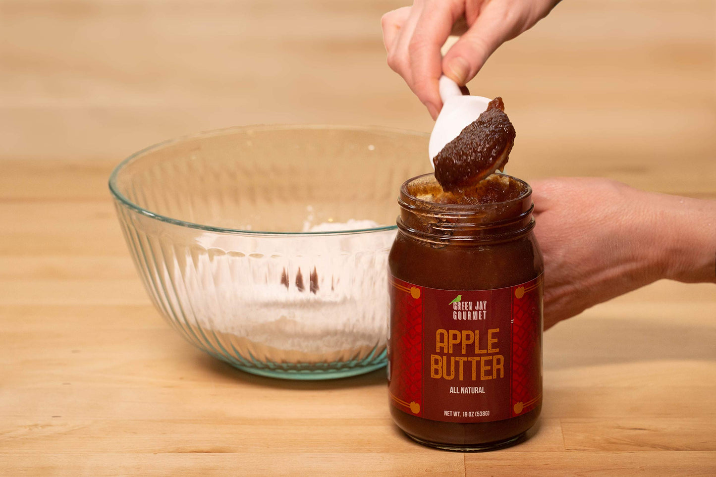 Green Jay Gourmet Apple Butter - All-Natural, Gluten-Free Fruit Spread - Apple Spread with Apples, Cinnamon & Spices - Gourmet Fruit Butter - No Corn