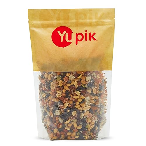 Yupik Trail Mix, 2.2 lb (35.2 oz), A Blend of Peanuts, Raisins, Sunflower Seeds, Pineapples, Papaya, Raisins, Pumpkin Seeds & Almonds, Kosher, Vegan