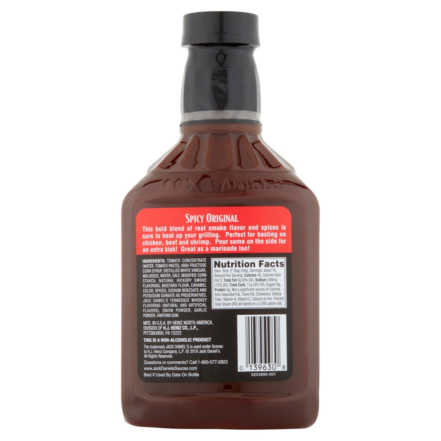 Jack Daniel's Sweet & Spicy Barbecue Sauce (19 oz Bottles, Pack of 6)