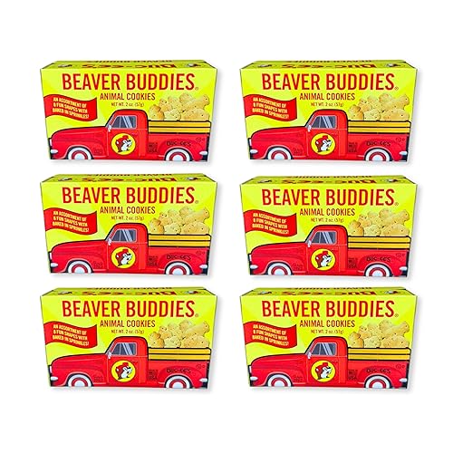 Buc-ee's Beaver Buddies Animal Cookies Pack of 6