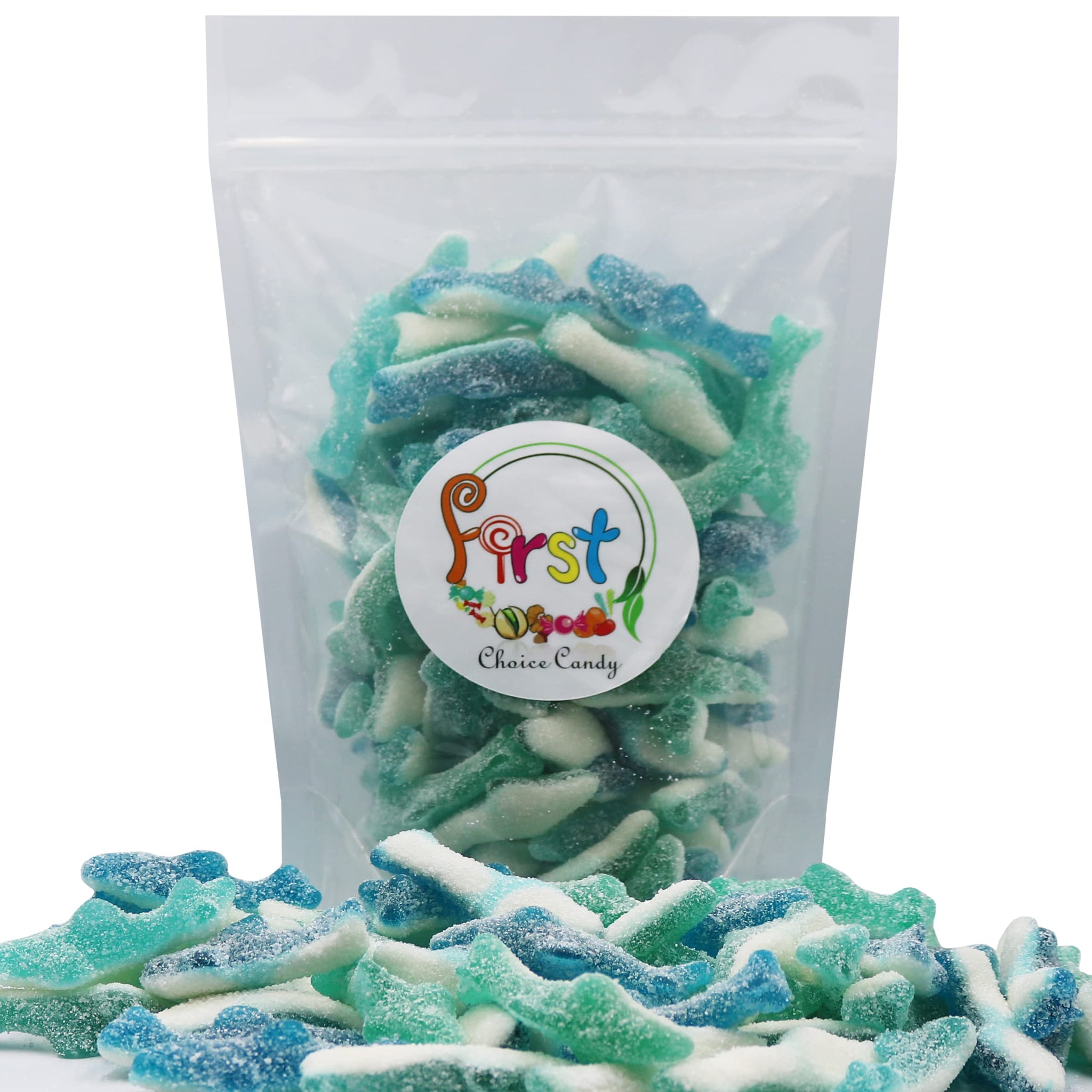 FirstChoiceCandy Fantastic Shark Gummy (Mini Sour, 5 Pound (Pack of 1))