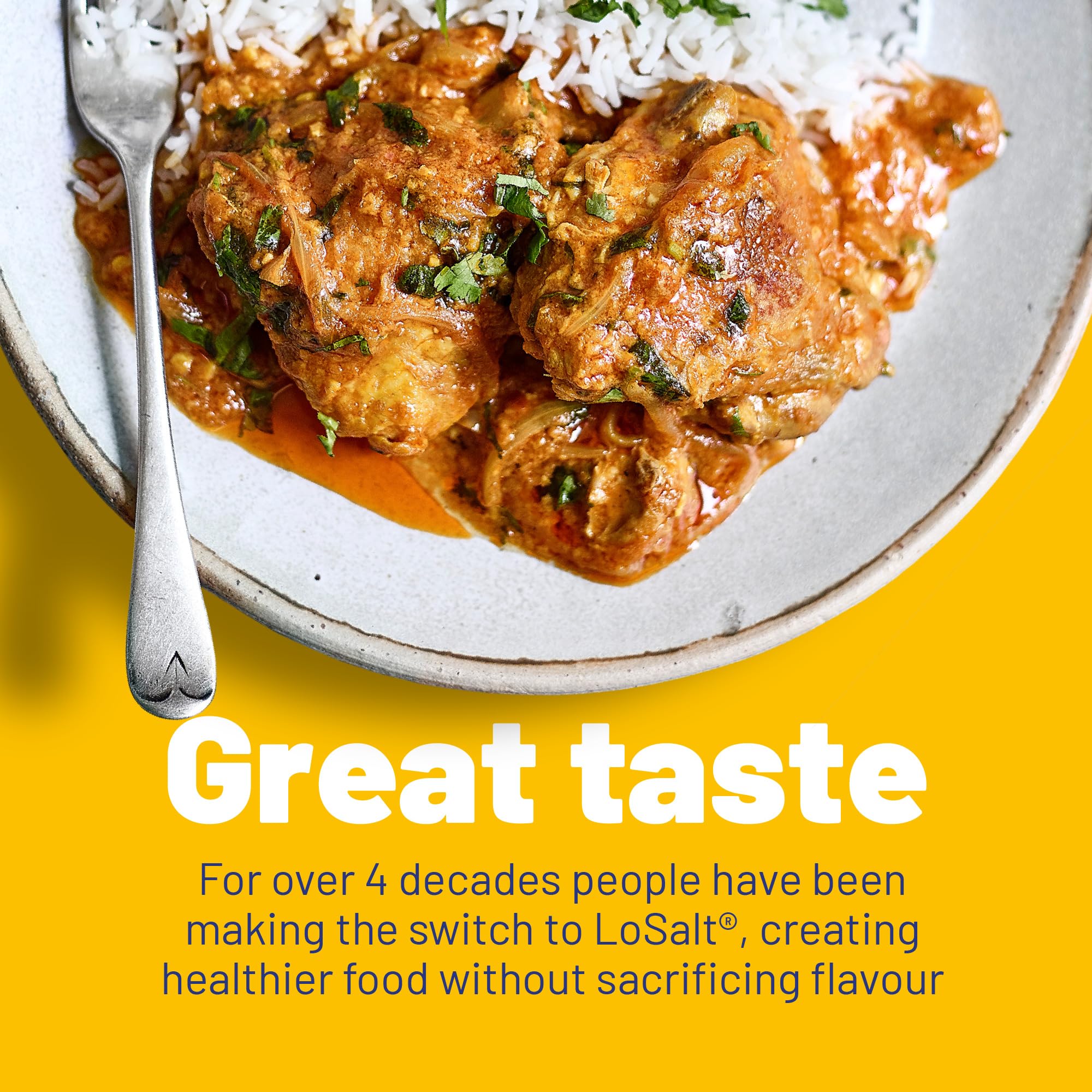 LOSALT - Reduced Sodium Salt | Original (non-iodised) | Great Tasting Salt Alternative/Substitute with 66% less sodium | 12.3oz/350g tub (pack of 1)
