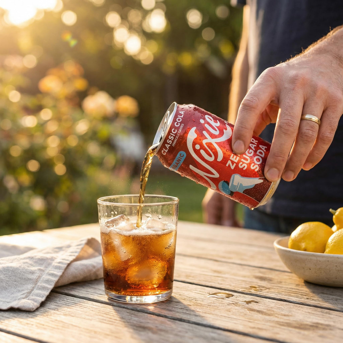 Nixie Soda Zero Sugar Cola Organic 12 fl oz - Zero Sugar Drink - Cola Flavor Beverage - Soft Drink Style Taste