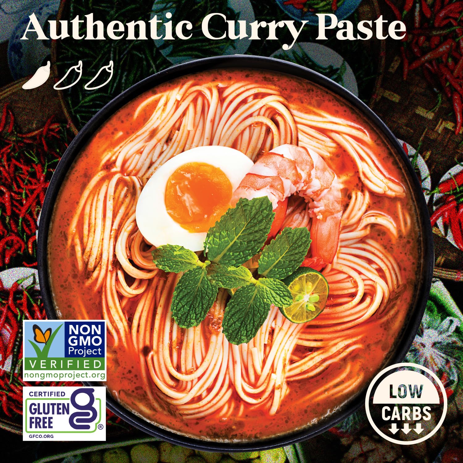 Homiah Laksa Curry Paste - 7 Oz - Gluten Free, Non-GMO Malaysian Curry Paste - Laksa Curry Paste, Thai Essentials for Kitchen - Premium Laksa Thai