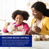 SACO Mix 'n Drink Instant Skim Milk, Fat-Free, GMO-Free, Gluten-Free, Nut-Free, rBST Free, High Calcium and Protein, Makes 10 Gallons