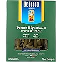 De Cecco Spinach Pasta, Penne Rigate, 12 Oz