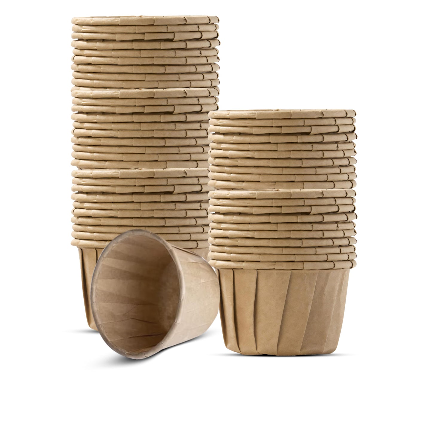 FSC® Certified 1 oz Compostable Portion Cups - Biodegradable, BPI Certified, Food Grade, Plastic-Free, Eco-Friendly Small Paper Condiment Cups