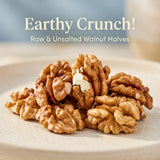 GoodSAM Small Farms - Organic Raw Walnut Halves & Pieces - 8oz Pouch - Single Origin - Sourced from Regenerative Farms