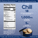 Perk Chill Lactose-Free Drink Mix (Danish Butter Cookie) 18 Servings - Calming Melatonin-Free Nighttime Sleep Aid Support with Magnesium & L-Glycine