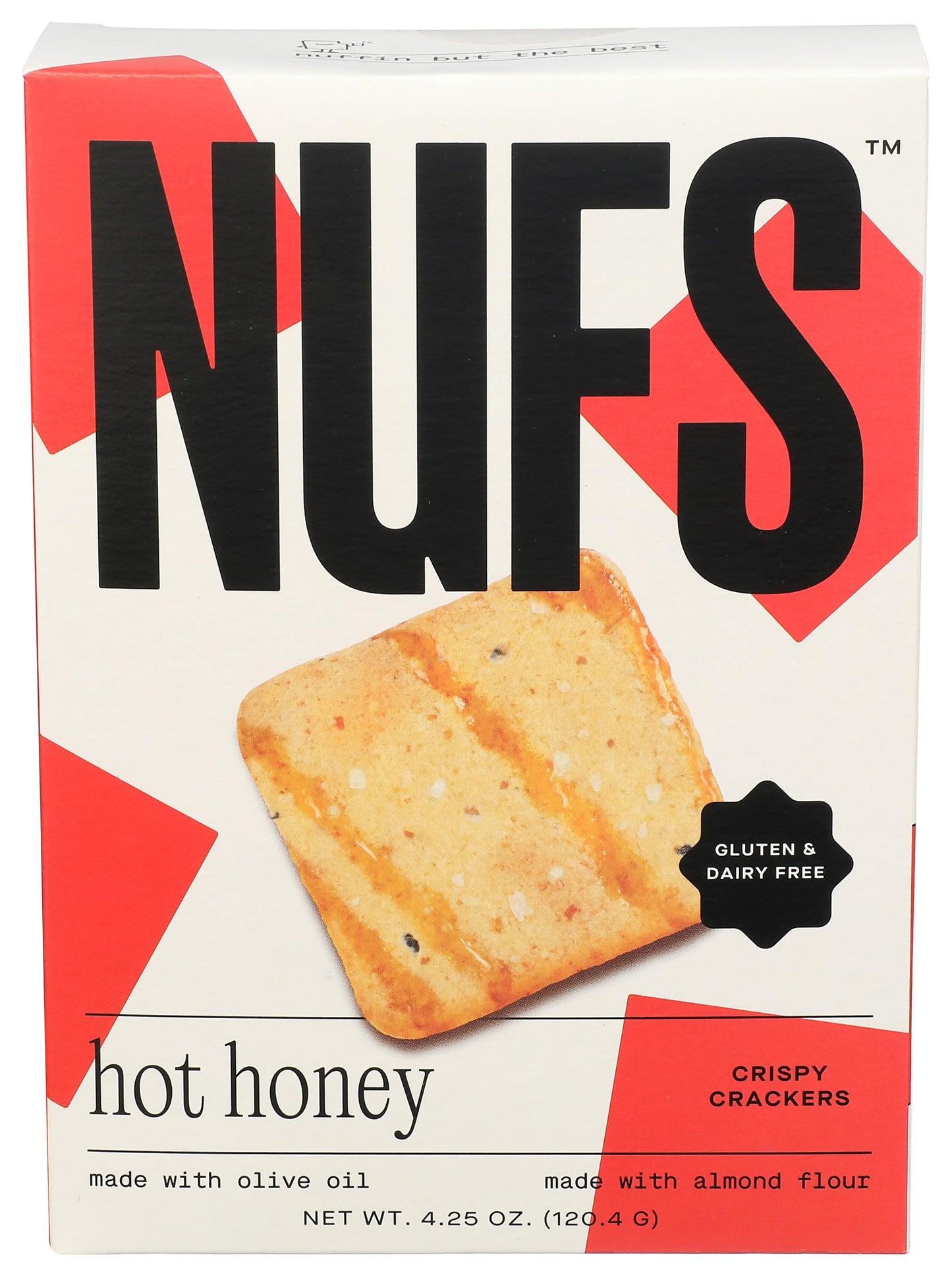 Nufs, Crackers Crispy Hot Honey, 4.25 Ounce