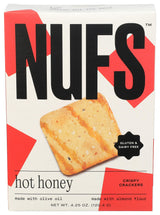 Nufs, Crackers Crispy Hot Honey, 4.25 Ounce