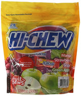 Morinaga Hi-Chew 100+ Assorted Individually Wrapped Fruit Chews Grape Strawberry Mango Green Apple 17.64 oz (Pack of 2)