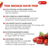 Lavendium, Premium 25oz Dried Jujube Dates, 100% Natural & Pure Red Dates, No Additives or Preservatives, Non-GMO, Gluten-Free, Plant-Based & Vegan
