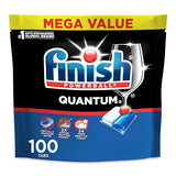 Finish Quantum Dishwasher Pods, No Pre-Rinse Dishwasher Detergent Soap Removes 24HR Dried-On Stain and Grease, Leaving a Virtually Spotless Shine, 100