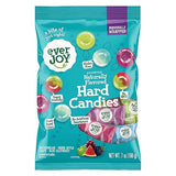 EverJoy Fruit Hard Candy Assortment, Naturally Flavored, Individually Wrapped Hard Candy Mix, 7 oz Bag (Pack of 1)