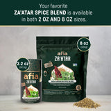 Afia Za'atar Spice Blend | Authentic Mediterranean Seasoning with Sumac, Toasted Sesame & Herbs | Perfect for Dips, Marinades, Flatbreads & More |