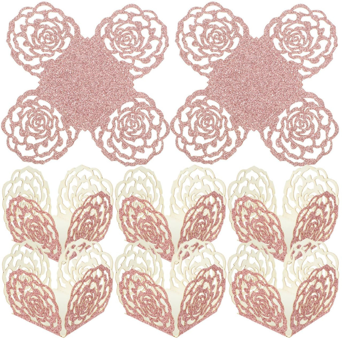 NOLITOY 50pcs Chocolate Paper Holders Truffle Cups Decorative Chocolate Candy Cups Candy Wrapping Papers