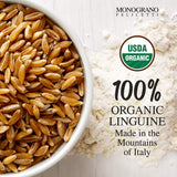 Monograno Felicetti Italian Organic Linguine Pasta Made with Kamut 1.1 lb - Pack of 2