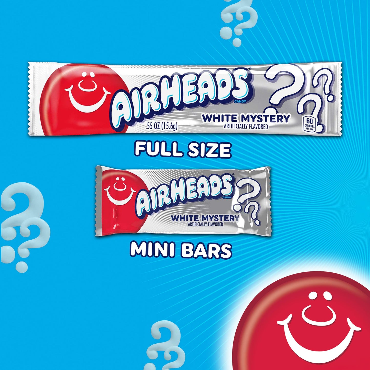 Airheads Mini Candy Bars, Taffy Variety Pack, Individually Wrapped Bulk Candy, Six Assorted Fruit Flavors Artificially Flavored, 5 Pound Bag