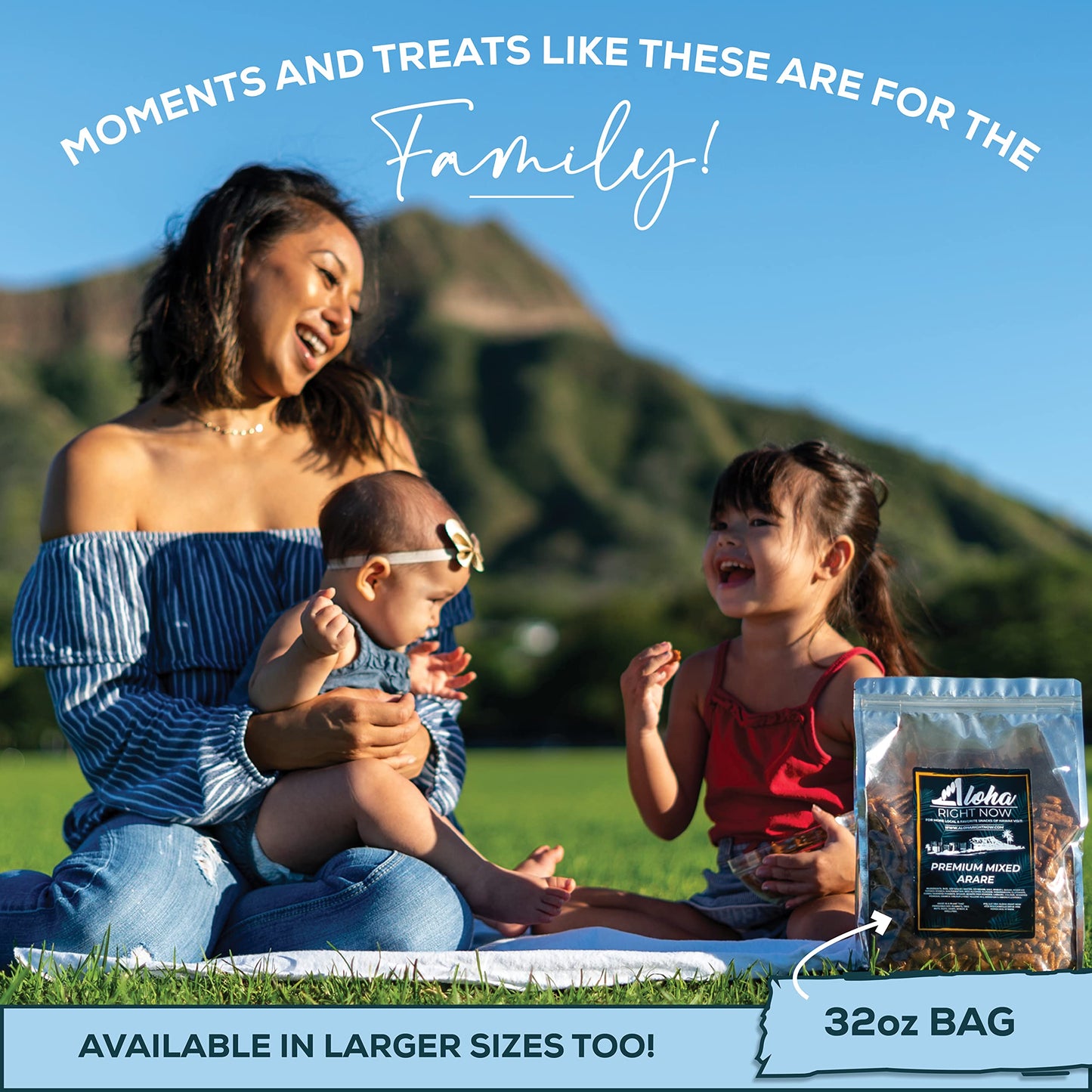 Aloha Right Now Premium Mixed Arare Rice Crackers Mochi Crunch Japanese Hawaiian Style Asian Snack Mix 1 Lbs 16oz (Pack of 3)