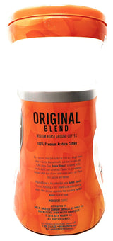 Dunkin Donuts Original Blend Ground Coffee - 90 oz Total - 45 oz Per Canister - Pack of 2 Canisters of Dunkin Donuts Ground Coffee - 100% Arabica