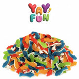 Assorted Shark Gummy Candy Mix, Halal Candy Bulk 2 Pound Bag | Fruit Flavored Shark Gummies | Kids Party Candy for Goodie Bags, Candy Buffets & Bulk