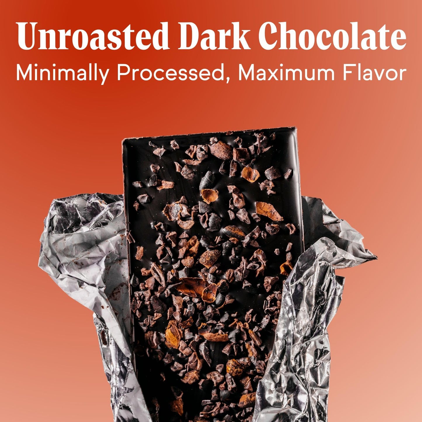 Raaka Chocolate Maple & Nibs, 75% Cacao Dark Chocolate | Gourmet Dark Chocolate Gift | Organic, Paleo, Vegan, Fair Trade, Soy Free, Non GMO, Gluten