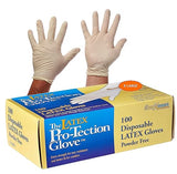 100 Disposable Latex Gloves, Powder Free Size X-large