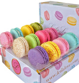 Leilalove Macarons - 12 Gourmet Macarons dozen flavors - box may vary in colors