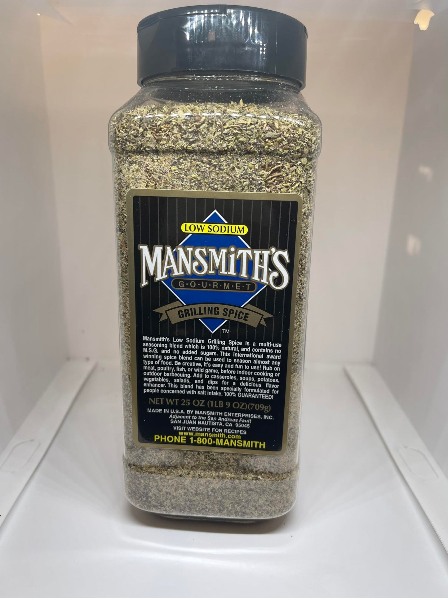 Mansmith's All Purpose Low Sodium Grilling Spice, 25 ounces