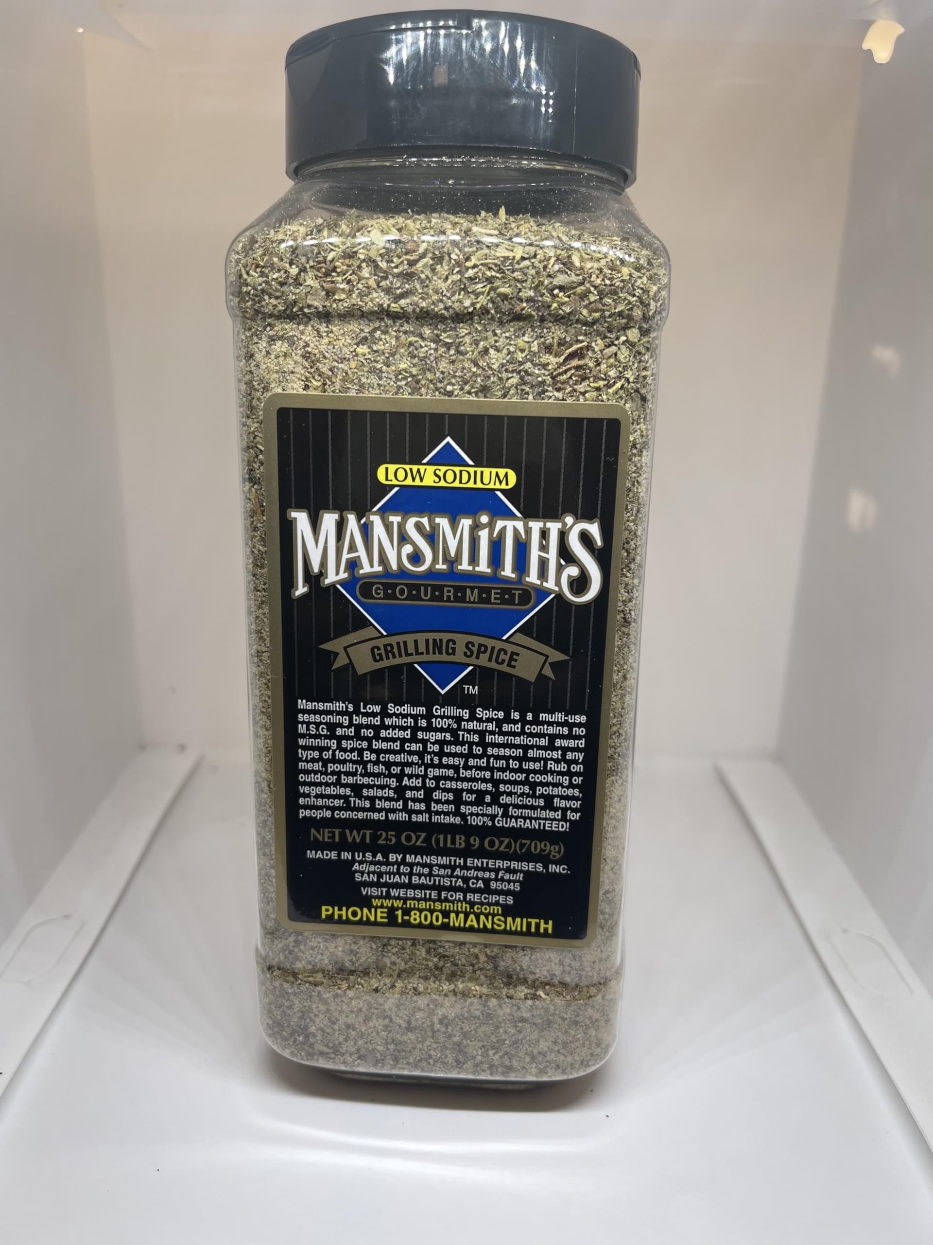 Mansmith's All Purpose Low Sodium Grilling Spice, 25 ounces